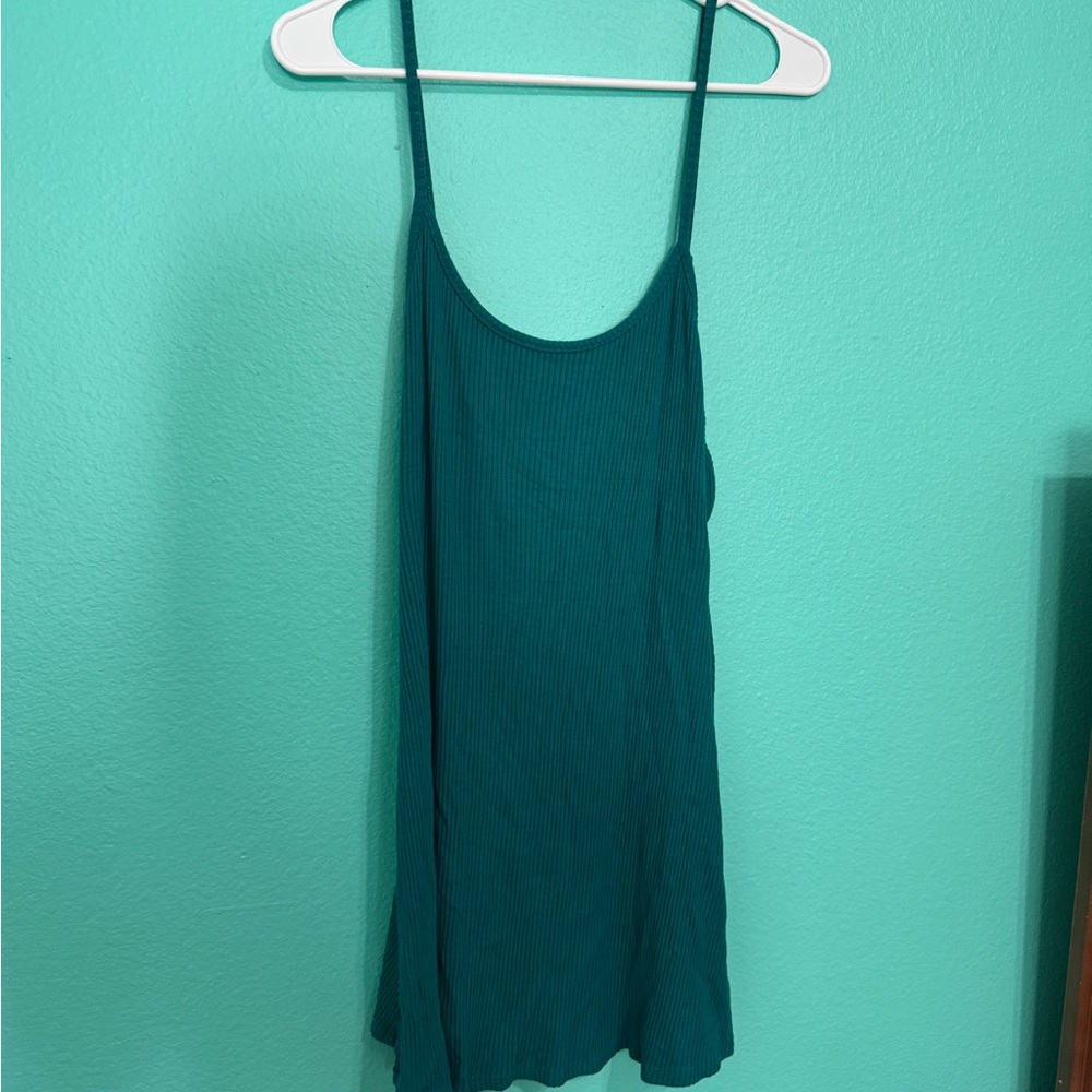 Sisstrevelution teal low back dress with adjustable straps